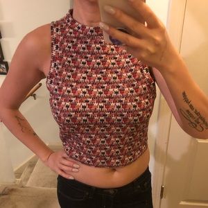 Sleeveless crop top